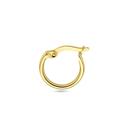 Gouden klapoorringen 12 mm