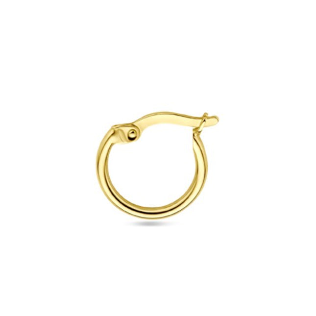 Gouden klapoorringen 12 mm