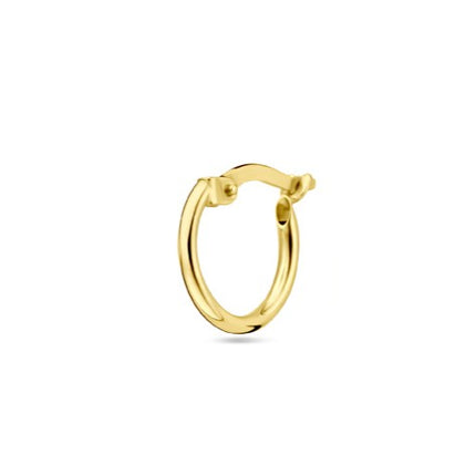 Gouden klapoorringen 12 mm