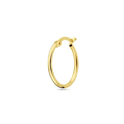 Gouden klapoorringen 18 mm