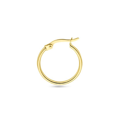 Gouden klapoorringen 18 mm