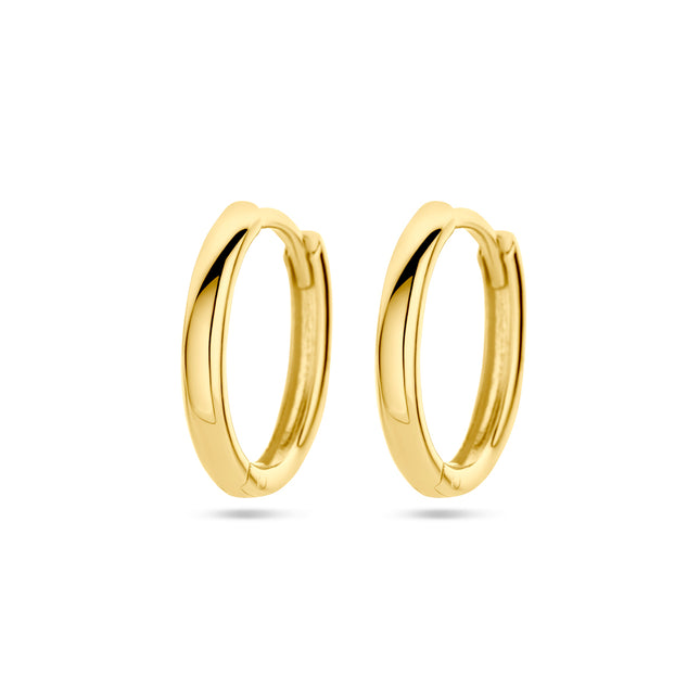 Gouden klapoorringen 13,5 mm