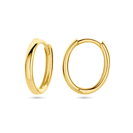Gouden klapoorringen 13,5 mm