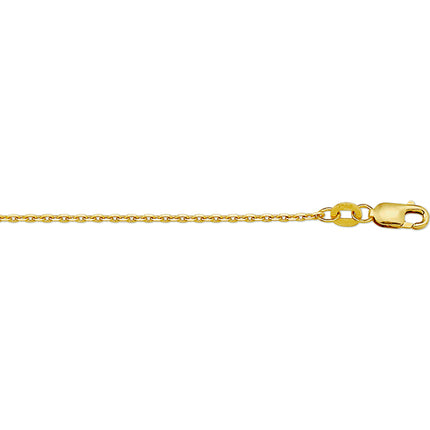 14K geelgouden anker collier