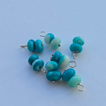 Blauwe opaal hangertjes
